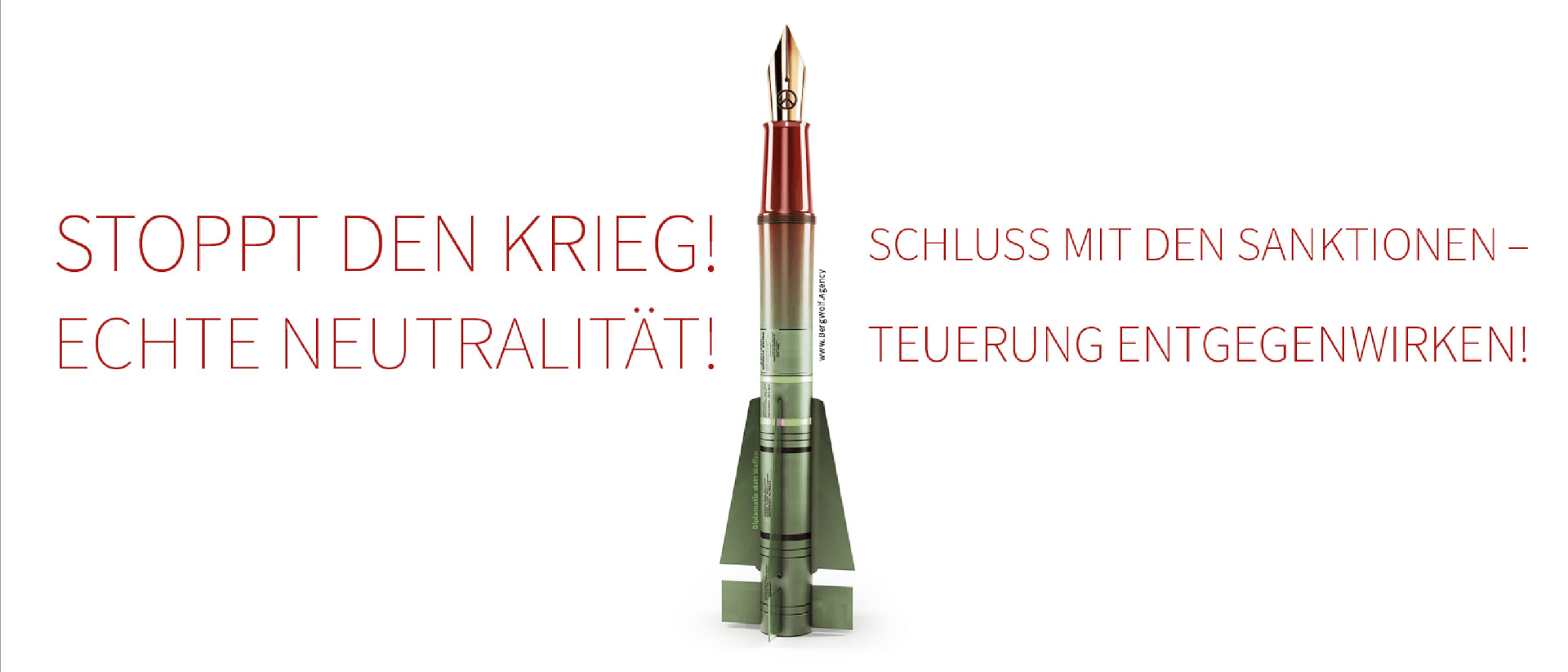 Stoppt den Krieg - echte Neutralität