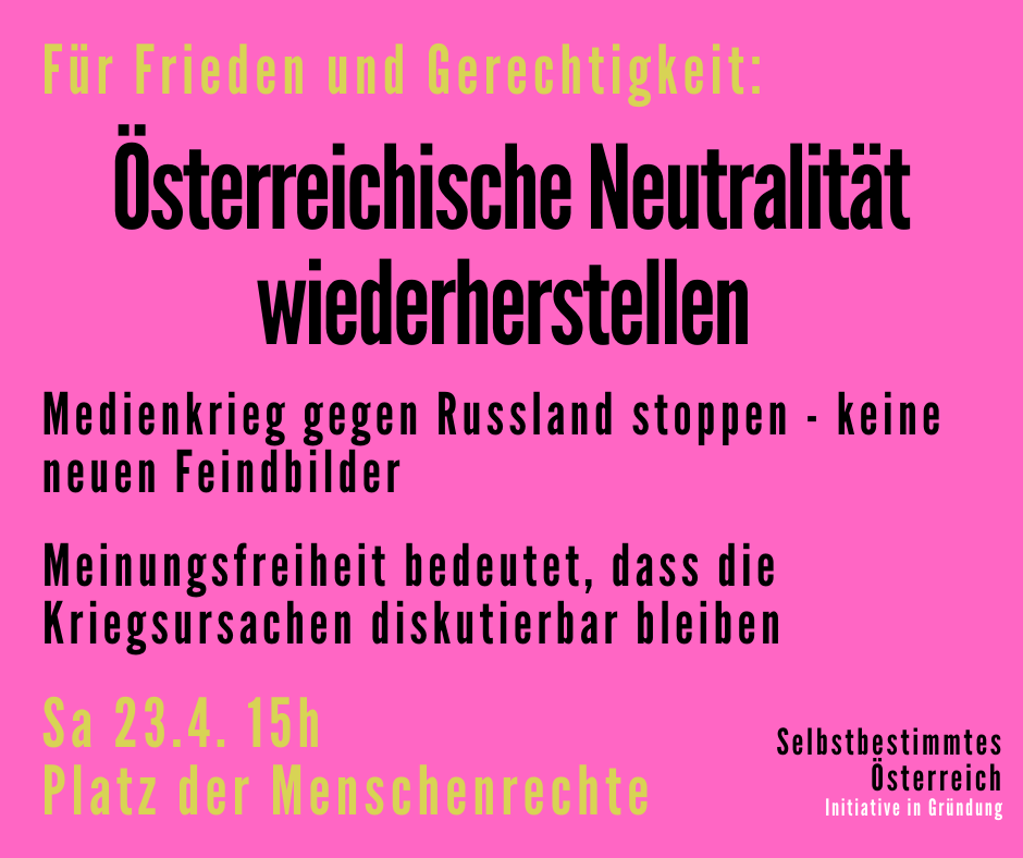 Österreichische Neutralität wiederherstellen