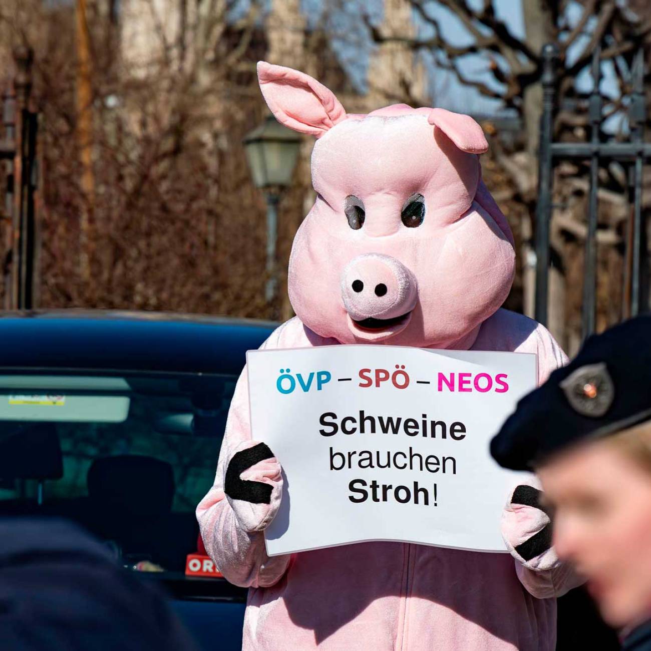  Protestaktion gegen die Bundesregierung am 03. März 2025