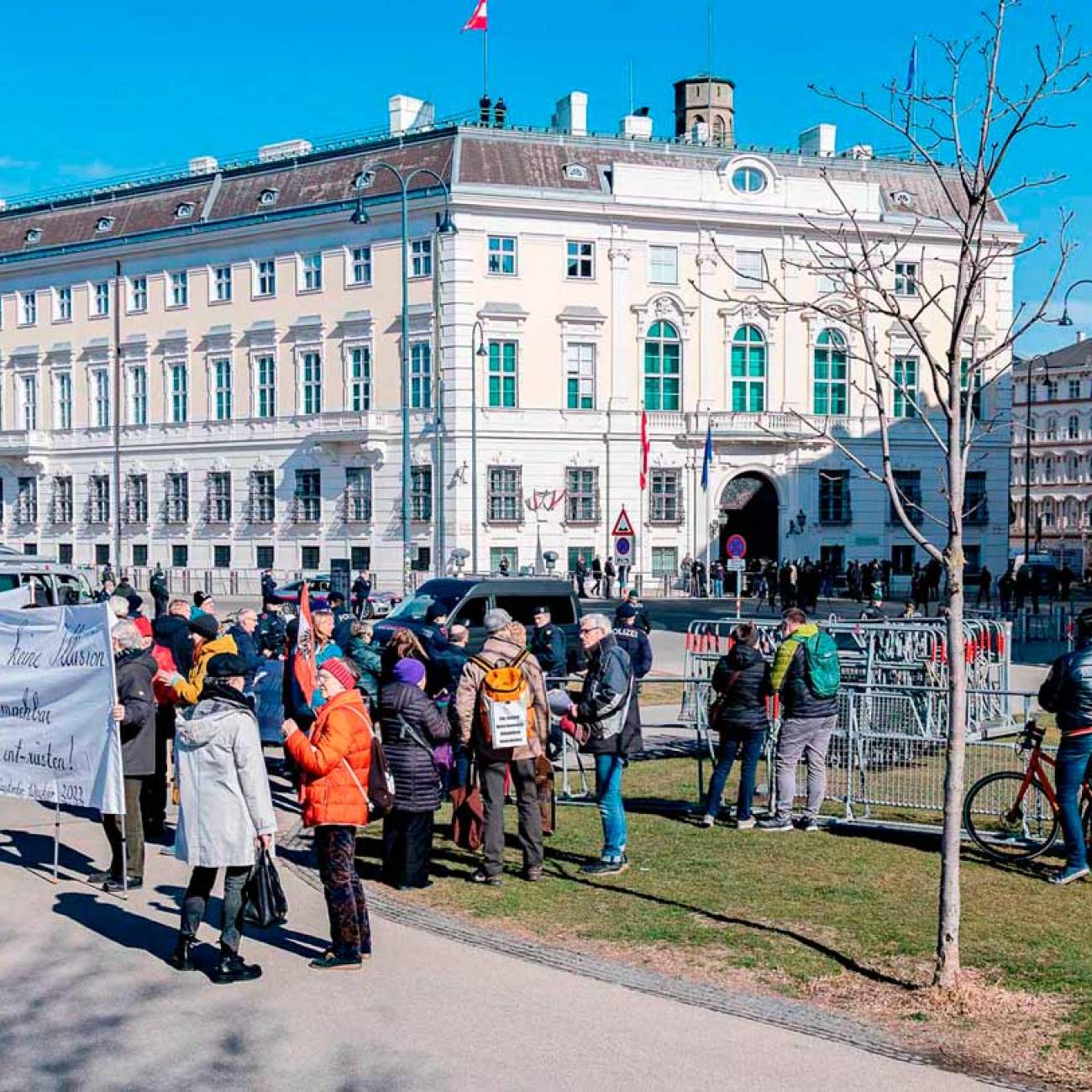  Protestaktion gegen die Bundesregierung am 03. März 2025