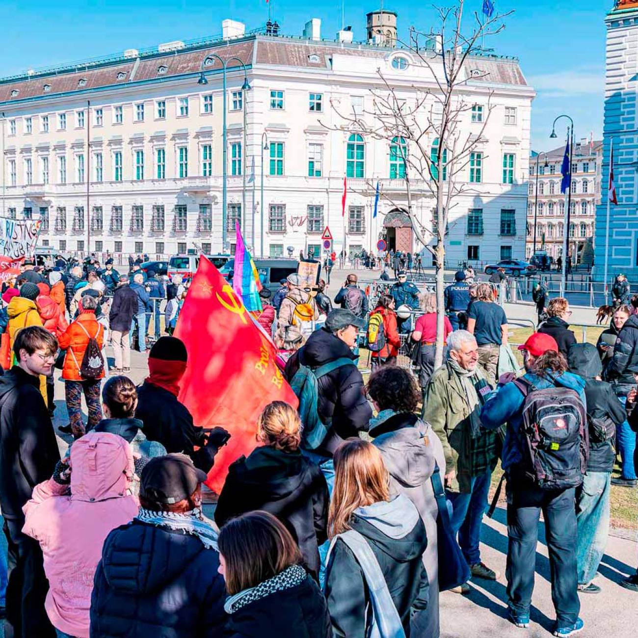  Protestaktion gegen die Bundesregierung am 03. März 2025