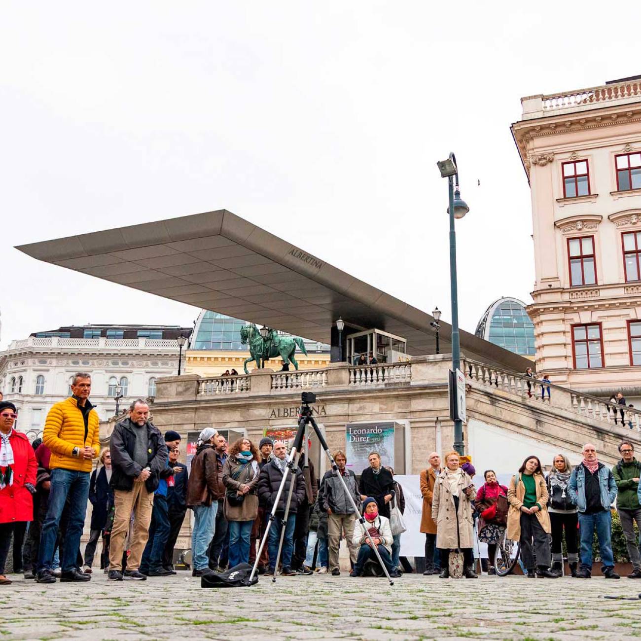 antifaschistische Kundgebung vor der Albertina | 08. Mai 2025