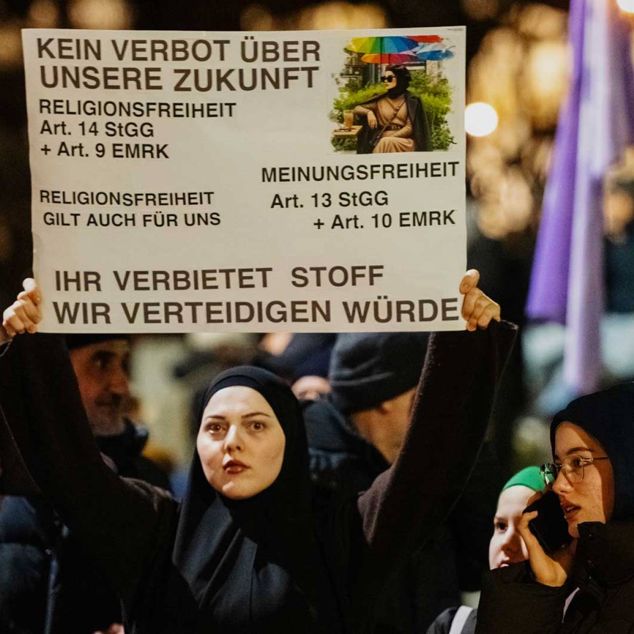 Demo am 13. Februar 2026 gegen das Kopftuchverbot