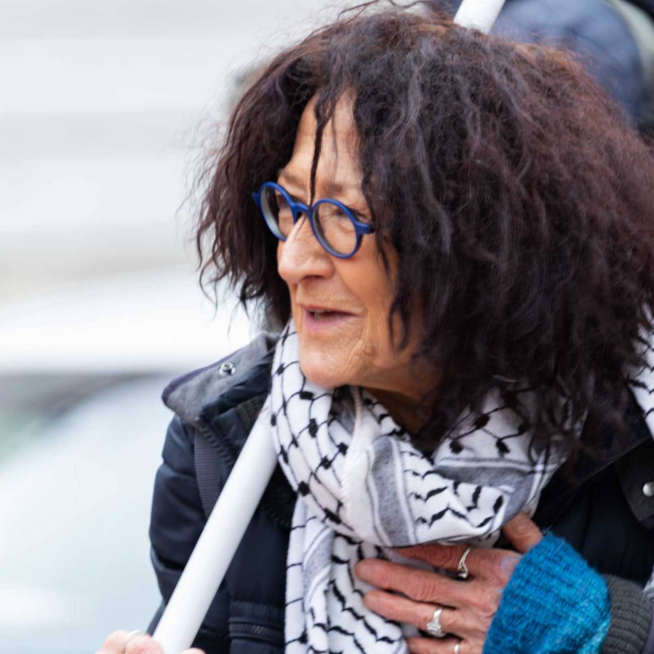 Kundgebung am Alfred Hrdlicka Platz