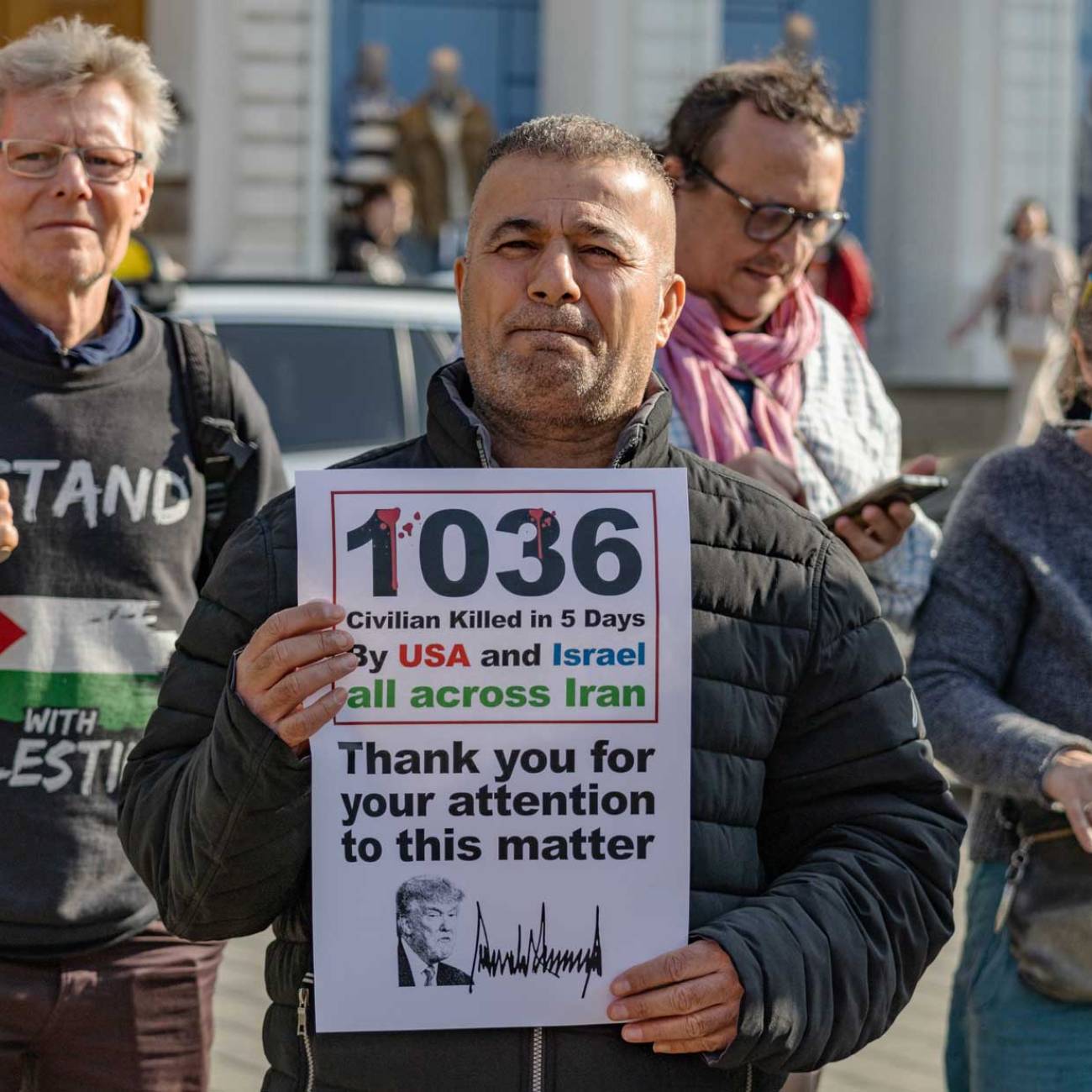 Große Demo gegen die US-israelische Aggression