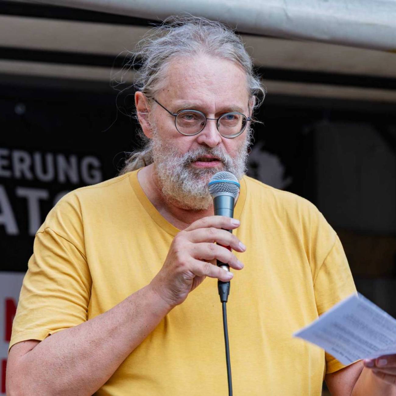 Peter Kolba mit seiner Ansprache