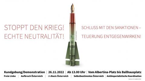 Friedens- und Neutralitätsdemo 26.11.22