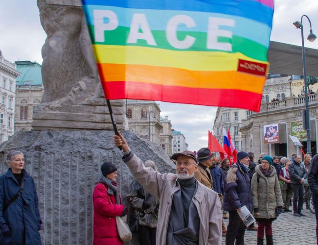 antifaschistische Friedendemo