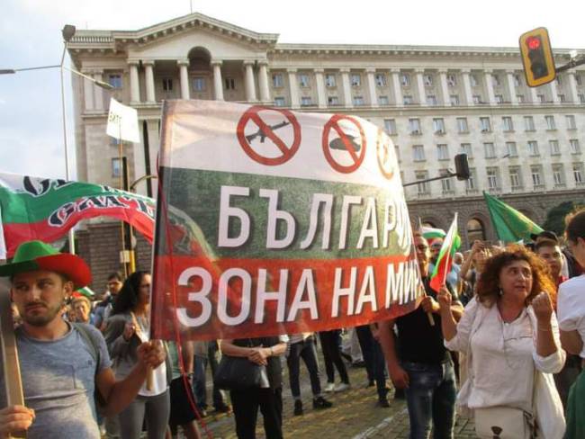 Anti-Nato-Demos in Bulgarien am 6.9.2023