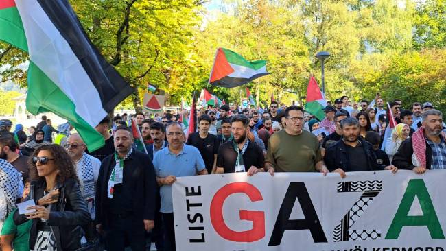 Großdemo der Liste GAZA in Bregenz mit über tausend Menschen am 21.9.24
