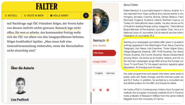 »Wirbel um Iran-Propaganda im Österreichischen Journalistenclub« vom 10.02.2026 von Lina Paulitsch