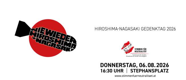 Hiroshima-Nagasaki Gedenktag 2026