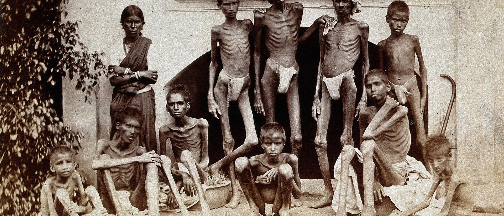 Die Große Hungersnot in Indien, mitverursacht durch den Britischen Kolonialismus
