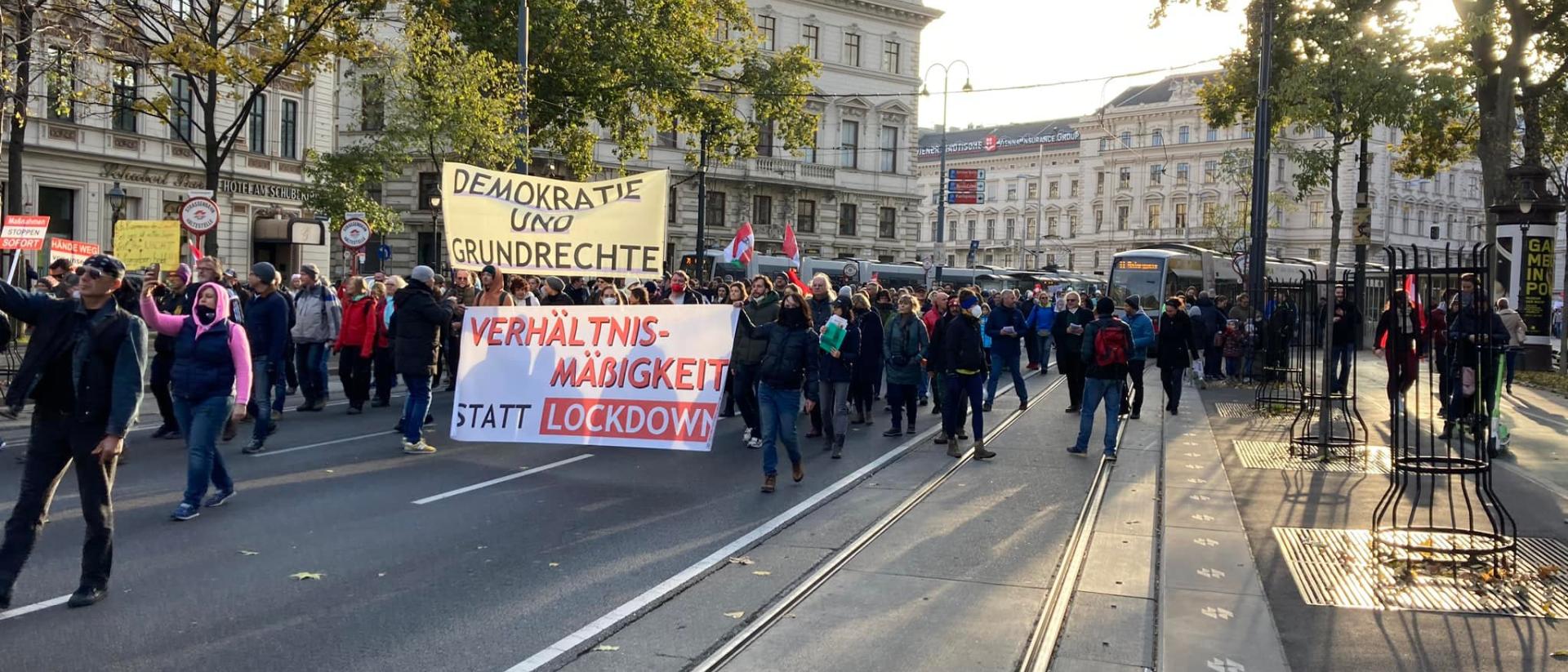 Massendemonstrationen gegen die Corona-Maßnahmen