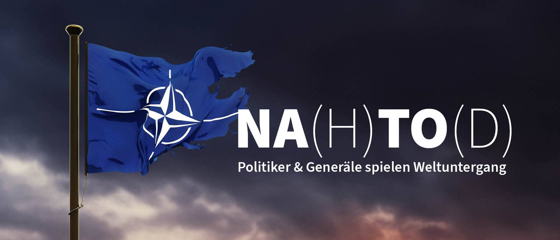 Kaputte NATO Flagge