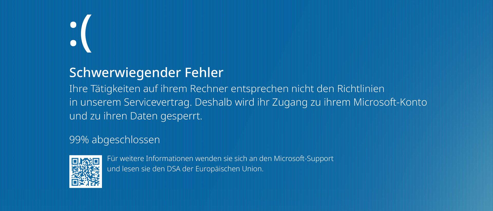 Microsoft Bluescreen – Schwerwiegender Fehler