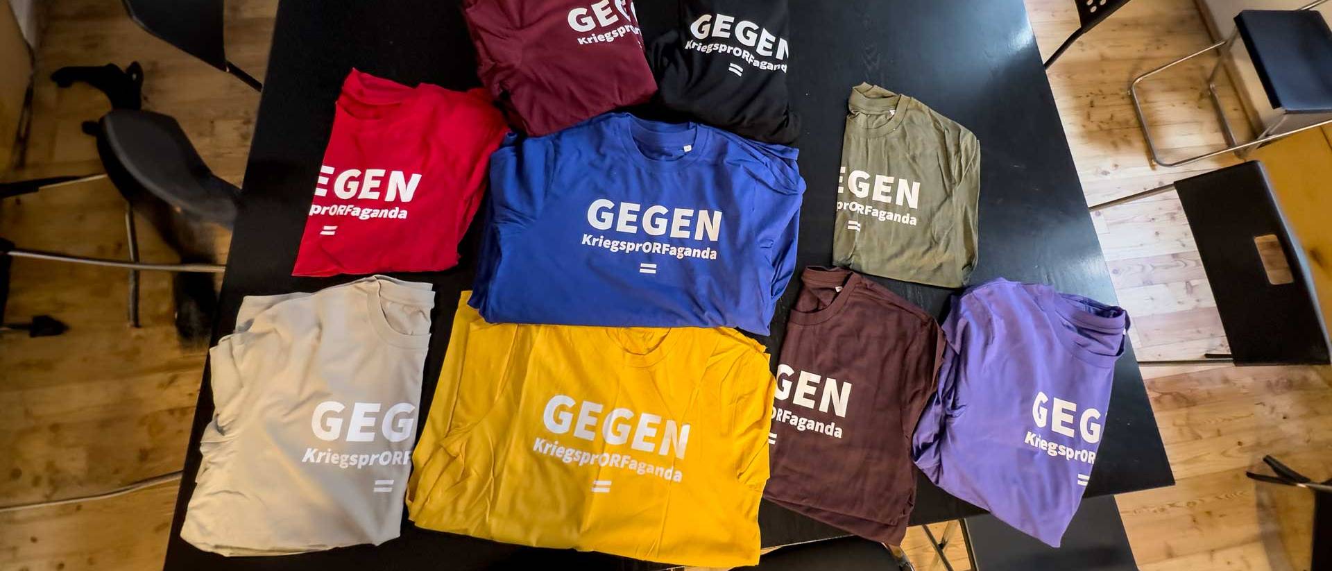 Die Shirts von Sebö – Gegen KriegsprORFaganda
