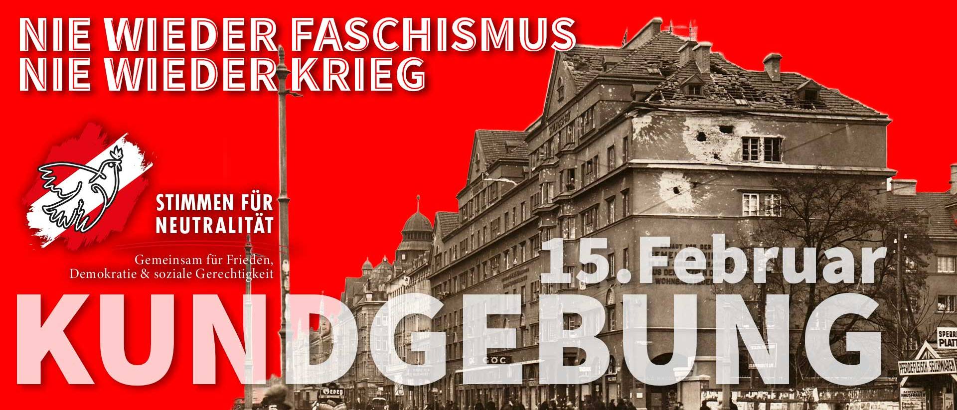 Kundgebung anlässlich des 12. Februar 1934