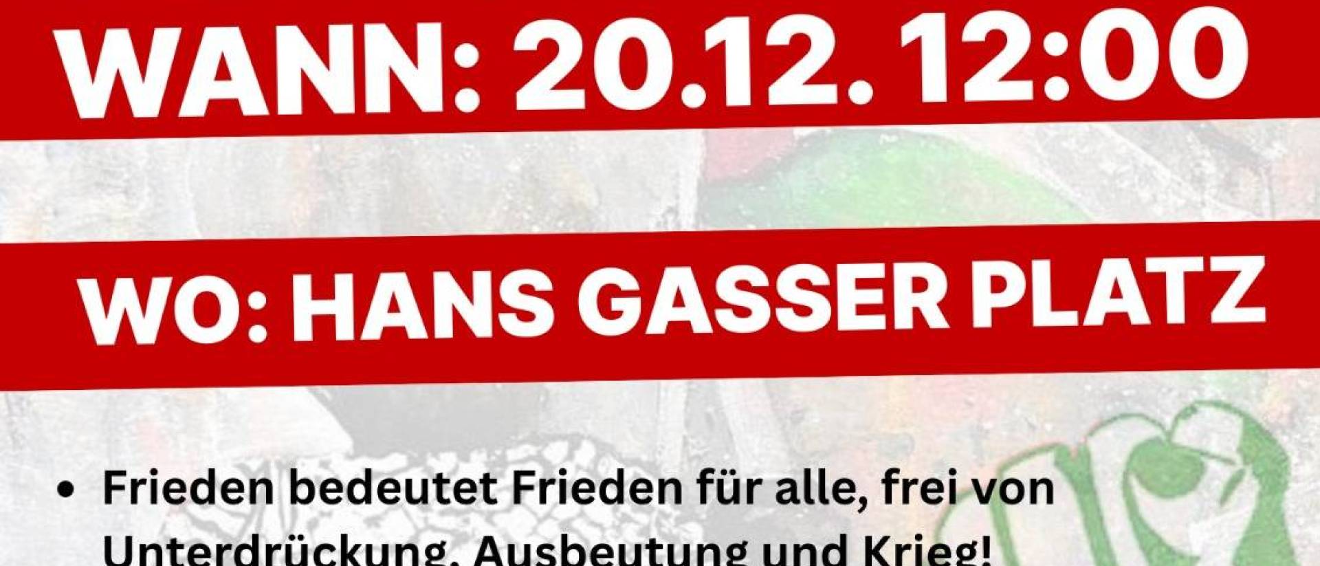 Villacher Friedenskundgebung vor Weihnachten 2025