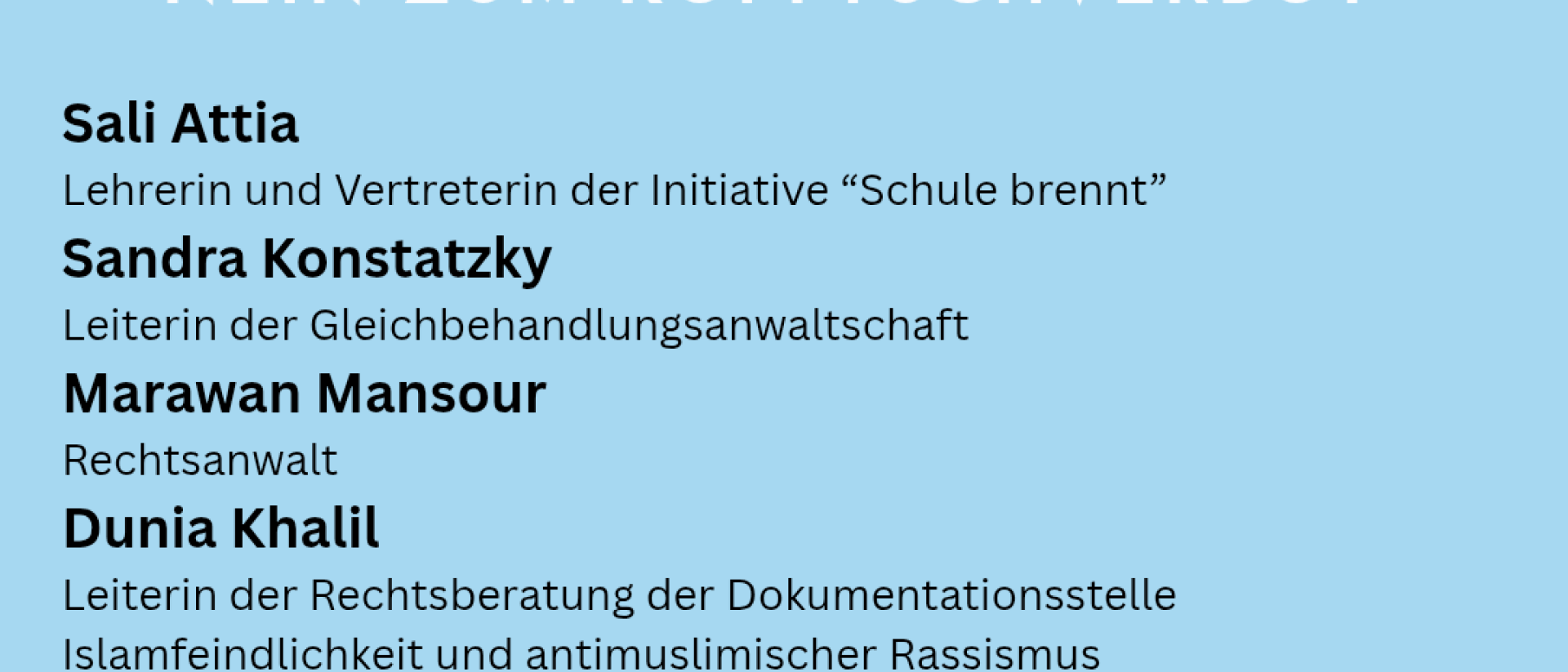 6.2.26 Pressekonferenz gegen das Kopftuchverbot