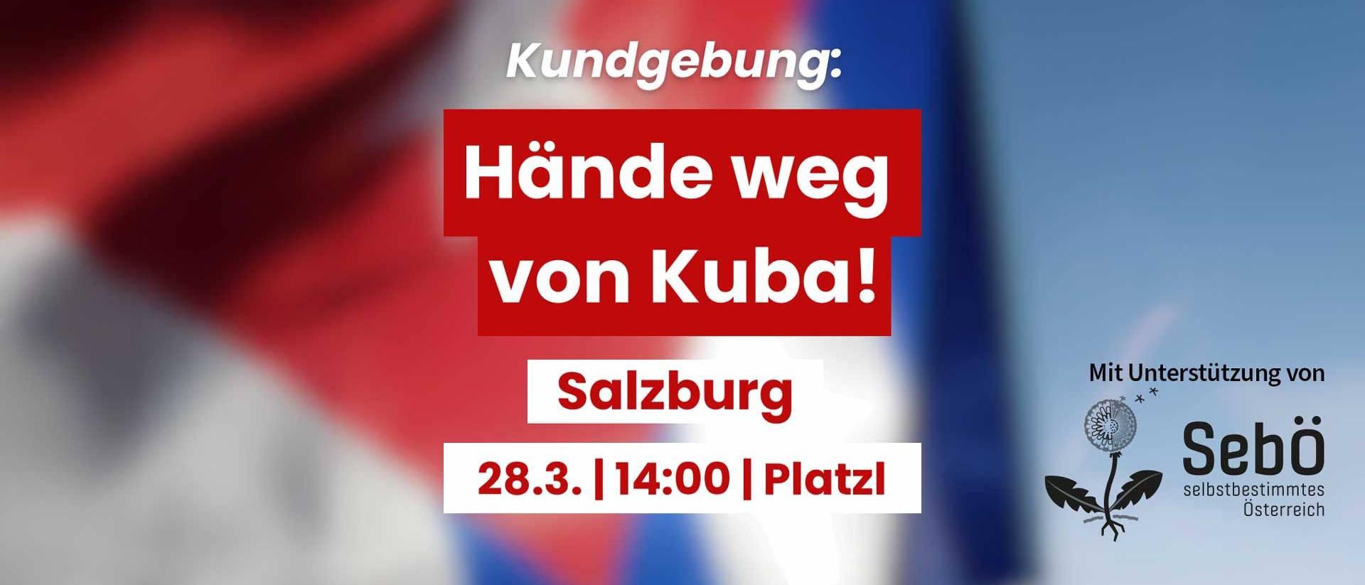 Hände weg von Kuba!