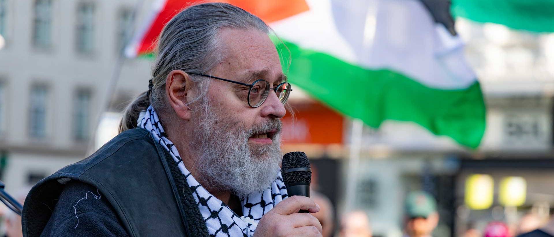 Peter Kolba bei der Demo am 7.3.2026