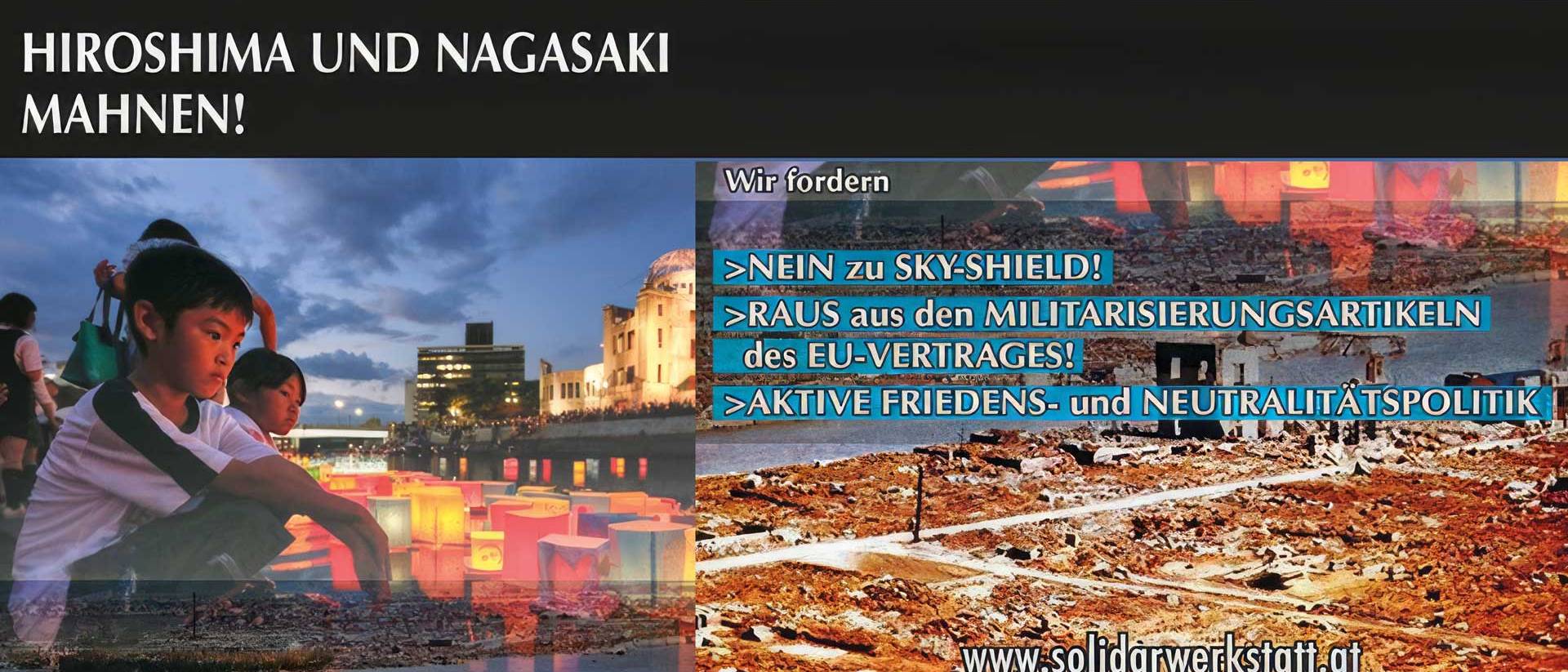 Hiroshima und Nagasaki mahnen! 