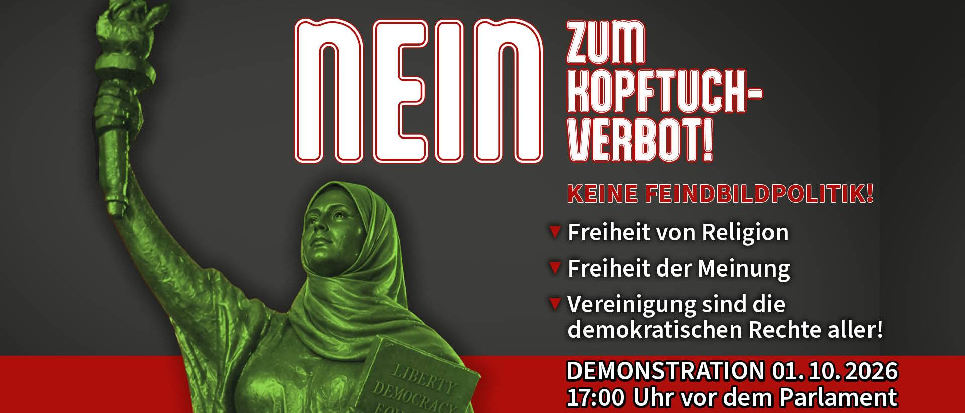Nein zum Kopftuch-Verbot