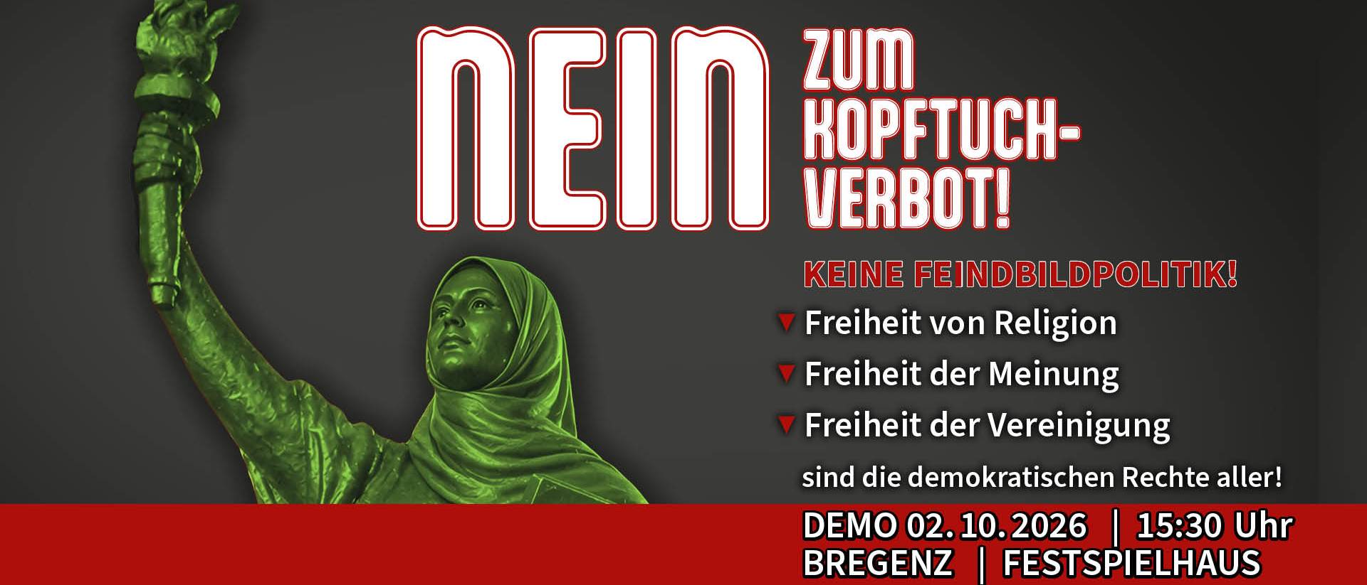 Nein zum Kopftuch-Verbot