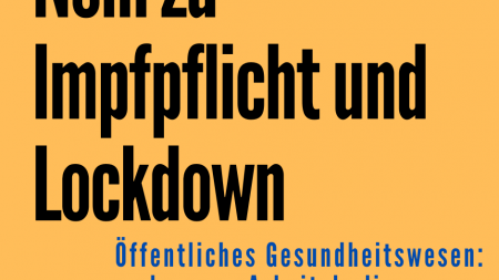 Nein zu Impfpflicht und Lockdown