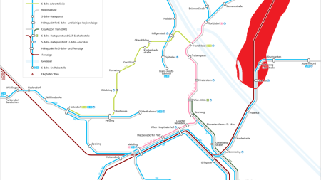 Für den ÖPNV stillgelegte Laaer Ostbahn in Wien