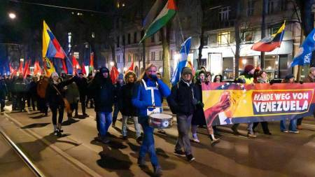 Der Protestzug auf dem Ring