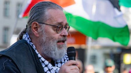 Peter Kolba bei der Demo am 7.3.2026