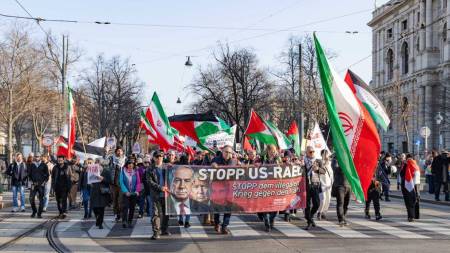 Große Demo gegen die US-israelische Aggression