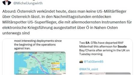 US-Armee überfliegt Österreich ständig