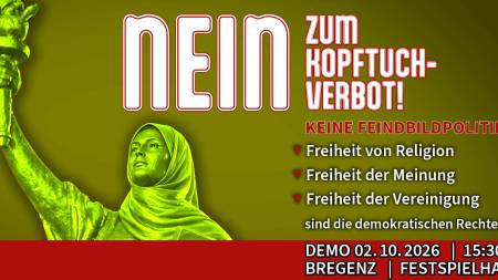 Demo gegen das Kopftuch-Verbot  |  Bregenz