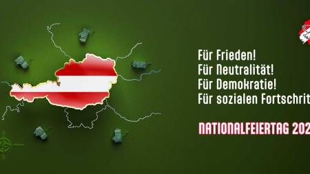 Kundgebung, „Stimmen für Neutralität“